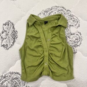 SHEIN Green Crop Top Stylish Essential